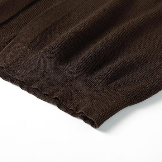 奢姿大码女装2025冬季气质V领套装胖妹妹时尚针织简约松紧两件套9854991046AB 商品图3