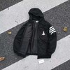 D110940秋冬新款四道杠复古连帽帆船羽绒棉服棉衣外套 商品缩略图0