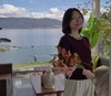名媛精致特调浪漫穿珠领随身超细美丽诺羊毛衫打底衫 商品缩略图0
