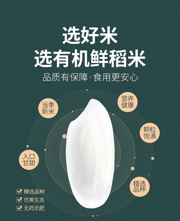 有机珍珠胚芽米 5斤装 有机长粒胚芽米  糙米