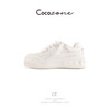 COCO ZONE 刘 一一 质感皮革纯色系带休闲鞋 CD2A2829 商品缩略图0