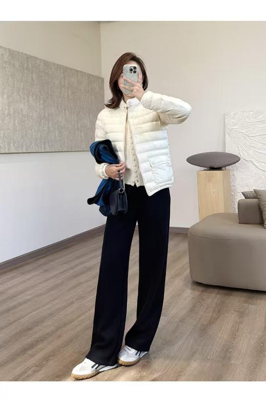 710g显瘦王报恩西裤秋冬加厚醋酸羊毛气质通勤窄阔腿裤 商品图13