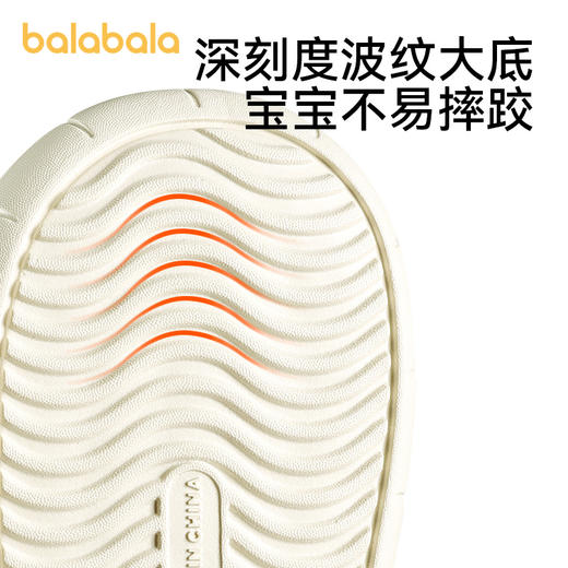 巴拉巴拉童鞋儿童拖鞋男女童2025年新款冬外穿室内加绒家居包跟鞋 商品图2
