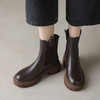 【预售5天】英伦风厚底切尔西短靴女烟筒靴秋冬新款圆头粗跟弹力马丁靴KYD&ZY2840 商品缩略图4