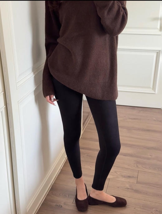 119-5 我会焊在身上 巨舒适 TH羊毛混纺 外莫代尔混纺 内天丝羊毛薄绒 亲肤松软棉柔超弹力 保暖打底裤 商品图7