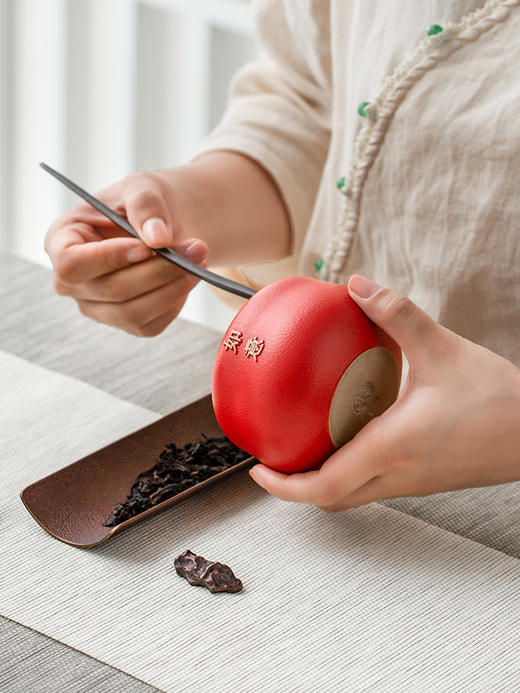 【预售7天】万仟堂功夫茶具快客杯一壶一杯单人便携式旅行茶具套装 高档茶叶罐陶瓷密封便携 事事如意 瓷器商品不支持七天无理由 商品图6