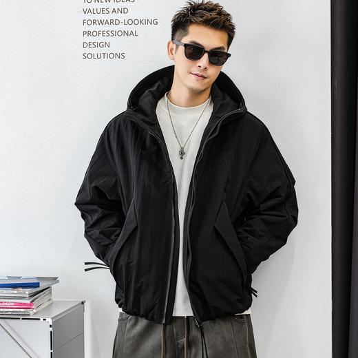 徐太浪【加厚保暖 工装风】连帽棉衣男新款冬季男装大码棉服外套 商品图0