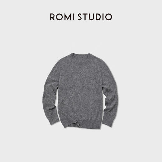 ROMI STUDIO“简约舒适”12针羊毛花纱混纺轻薄套头毛织RWCWSG5246 商品图2