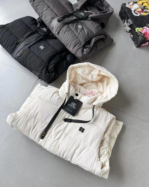 D110906连帽休闲户外男女款时尚百搭棉服无袖马甲 商品图3