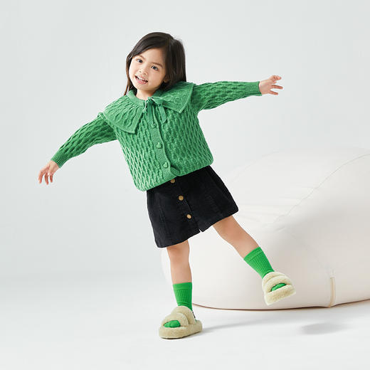 朴西仲夏夜之梦可外穿儿童拖鞋男童秋冬季高级感家居室内毛绒拖鞋 商品图4