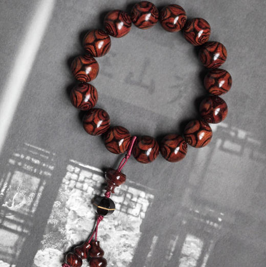 【青山特惠】1.5*15颗 海黄 对眼 手串 h3010 商品图0