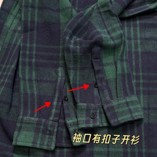 字母刺绣格子衬衫百搭宽松休闲风刺绣设计（波哥蕾姐上身M） 商品图8