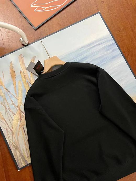 D110933联名款冬季新款男子针织加绒套头衫圆领卫衣 商品图12