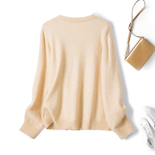 奢姿大码女装2025冬季针织减龄蝴蝶结设计两件套胖妹妹时尚套装5553968700AB 商品图1