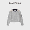 ROMI STUDIO“自在松弛 ”粗针羊毛圆领撞色休闲套头毛衣RWCASZ5668 商品缩略图0