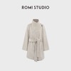 ROMI STUDIO”秘鲁羊驼毛羊毛“气质收腰双面毛呢大衣RWCWW86998 商品缩略图4