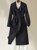 【轻奢双面尼】2504 100%高支羊毛翻领长款双面尼大衣-喜出 商品缩略图2