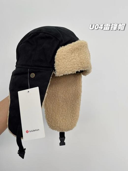 D110917男女老少都可用！羊羔绒护耳雷锋帽飞行帽保暖头盔 商品图10