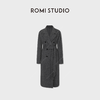 ROMI STUDIO“全手缝”秘鲁羊驼羊毛双排扣双面毛呢大衣RWCAW86776 商品缩略图0