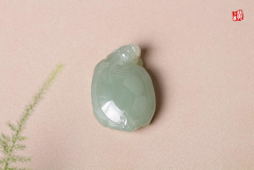 和田玉且末蓝【龙龟】吊坠 商品图0