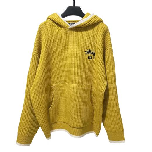 D110921联名款FW25logo标志舒适连帽落肩针织毛衣 商品图8