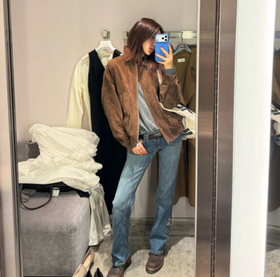 ROMI STUDIO“羊皮羽绒”90白鹅绒摩登复古廓形皮羽绒 RWCWW87004