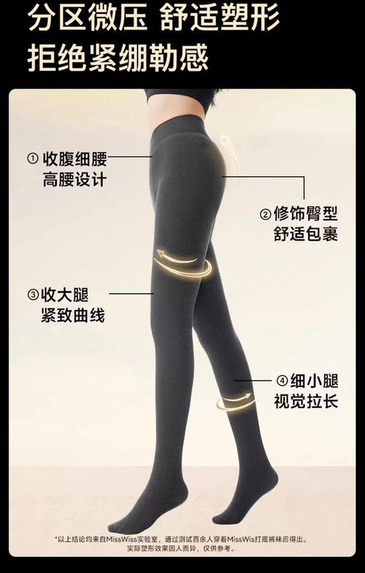 原价89.9the row北欧灰 加绒连裤袜打底袜 商品图0