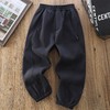 110-170儿童防风加绒加厚卫裤中大童休闲长裤运动裤 商品缩略图1