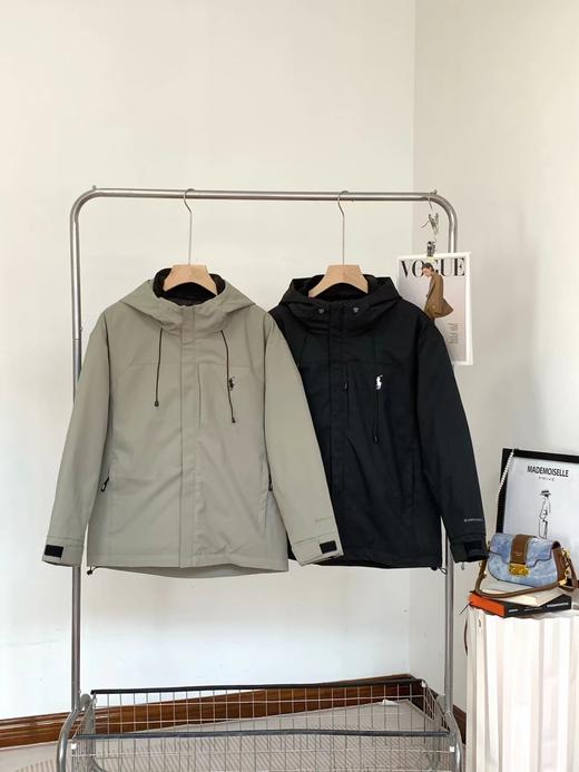 D110915全天候轻量硬壳三合一可拆卸内胆羽绒冲锋衣外套 商品图6