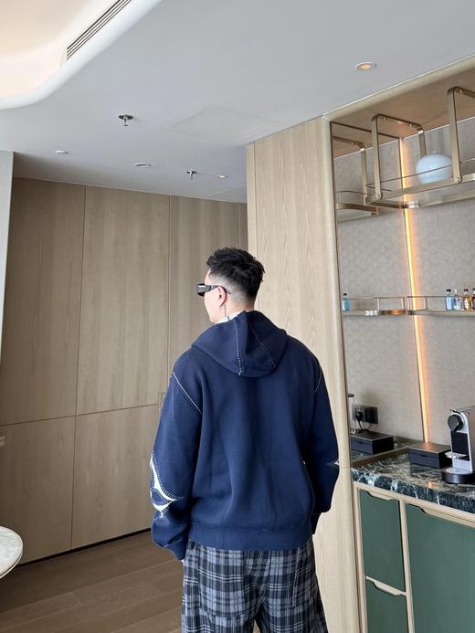 驴家 25FW嵌花拉链棉质混纺连帽衫（DY） 商品图3