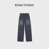 ROMI STUDIO“美式高街”高支长绒棉梭织高腰直筒牛仔裤 RWCAX86976 商品缩略图1