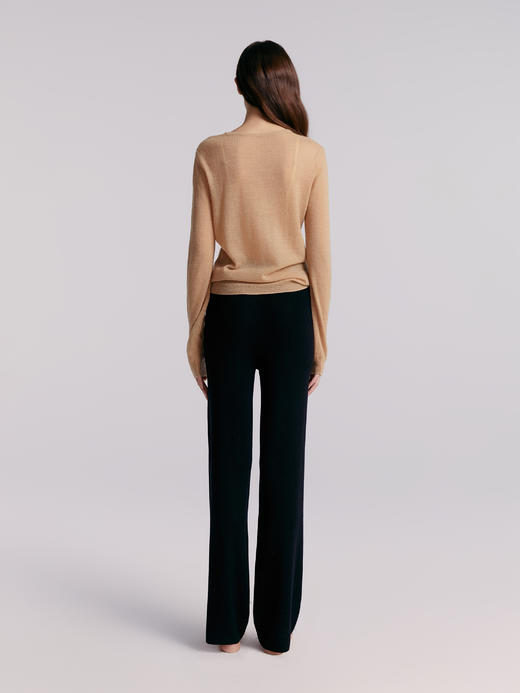 Her Senses｜时装 12WPO27K1 圆领套头毛衣 [ 浅驼CM04 / 焦糖棕BR18 ] 商品图3