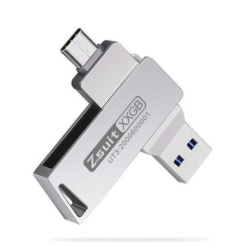 双接口手机u盘type-c旋转车载优盘 usb3.0高速金属u盘 32G电脑两用64G 商品图4