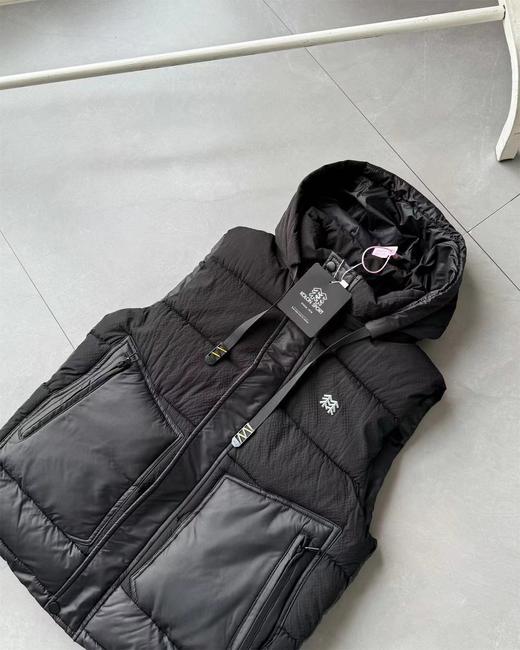 D110906连帽休闲户外男女款时尚百搭棉服无袖马甲 商品图9