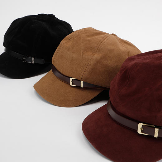 经典皮条八角帽其他类帽纪念日百货门店同款（咖啡色有色差介意慎拍）164144086 商品图0