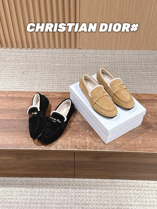 迪奥 秋冬新款羊毛玛丽珍乐福鞋平底鞋（DBG） 商品图3