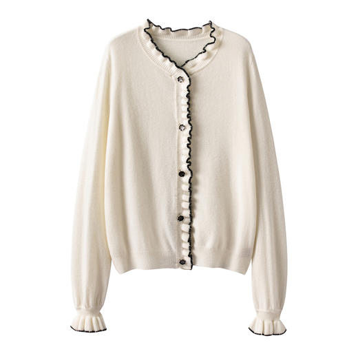 S·Y·C【法式香奢】山羊绒保暖开衫外套女R240272 商品图3