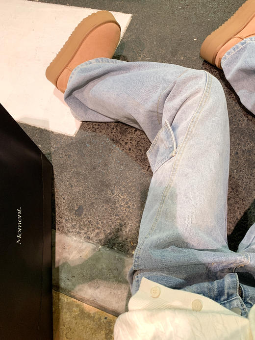 <曾小咸推荐> 现货秒杀！微信超特价！阔腿工装牛仔裤 日常189.99 立减90 秒杀99.99！ 商品图9