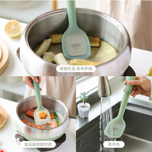ERNTE昂特硅胶铲子不粘锅专用炒菜食品级耐高温铲家用锅铲 商品图4