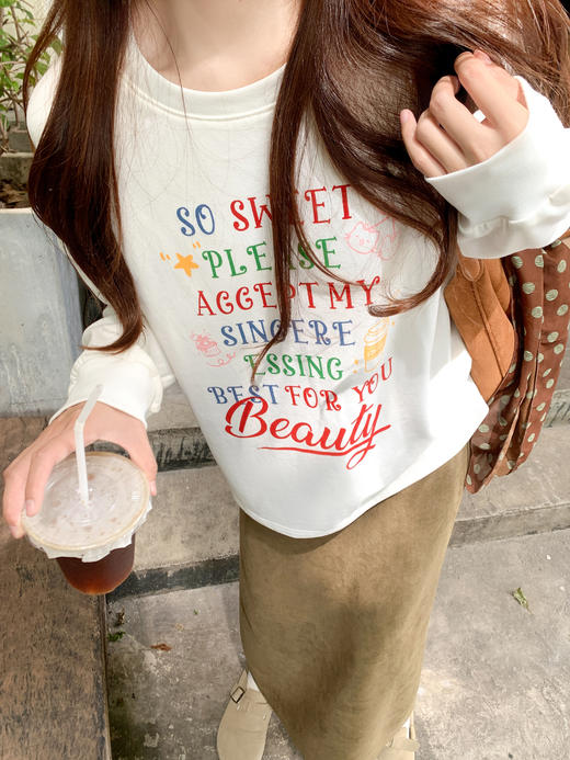 <曾小咸推荐> 现货秒杀！微信超特价！字母打底衫 日常129.99 立减50 秒杀79.99！！绿色半身长裙 秒杀79.99！ 商品图5