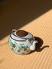 粉彩绘花果纹烧蓝银把茶壶，顺丰包邮 商品缩略图2