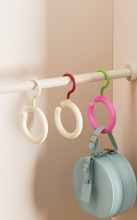 🔥19.9元到手18个‼️必入款，秋冬收纳帽子，围脖必备，❣️某宝一个都要9.9的价格【多巴胺多用途收纳挂钩】让杂乱小物秒变治愈彩虹墙‼️  商品图4