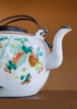 粉彩绘花果纹烧蓝银把茶壶，顺丰包邮 商品缩略图6