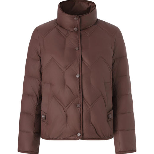 「高货wl」全新升级【铂金会员395/天猫529/差价134】(62650)洛诗琳立领单排扣轻薄绒羽绒服2025秋冬防风保暖短外套女 商品图4