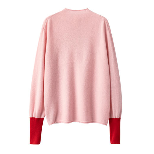 S·Y·C【多色公主】纯山羊绒设计感拼色保暖衣CYR240279 商品图2