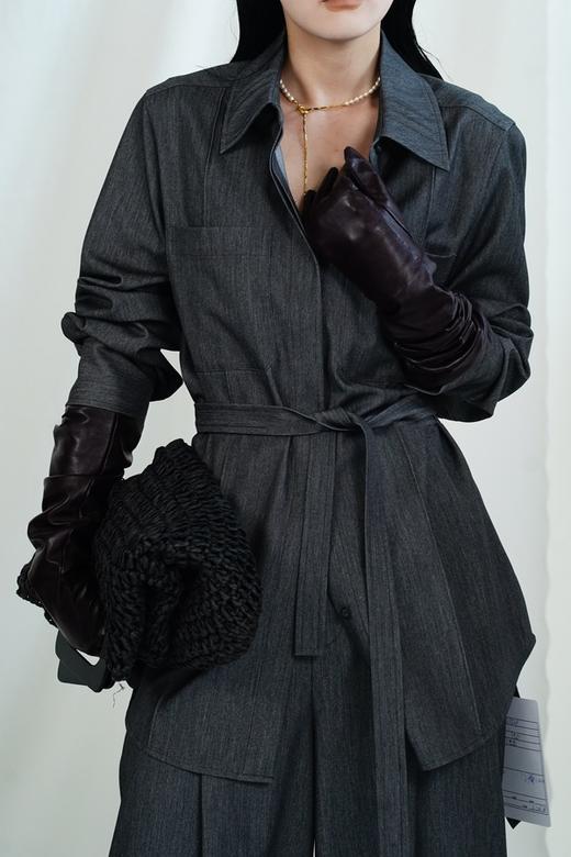 SIA SAYLOR 韩系立领通勤长袖衬衣 21129 商品图2