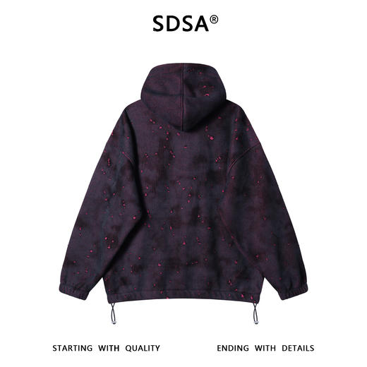 38553SDSA秋冬新款痞帅男装韩版拉链立领双色针织连帽卫衣下摆松紧百搭 商品图5