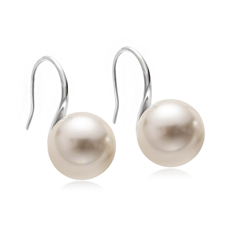 【宏艺珠宝】高跟鞋天然淡水·银s925珍珠耳饰