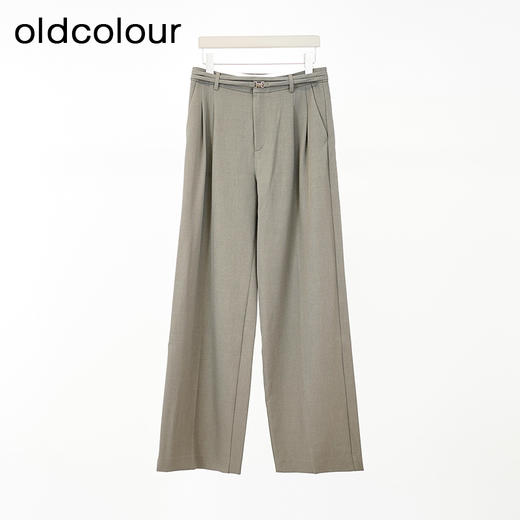 oldcolour欧珂商场同款时尚纯色宽松休闲长裤女Q130705A1 商品图0