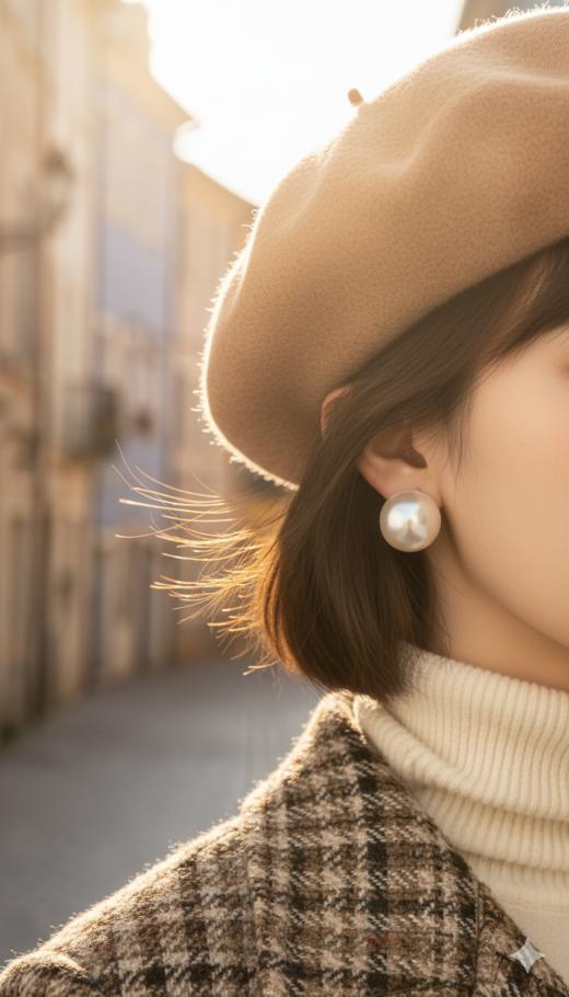 DG复古格调大翻领双排扣短外套 商品图5